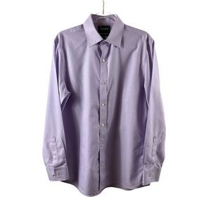 Bonobos Wrinkle Free Tailored Slim Fit Button Up Shirt Light Purple Men's 16/33